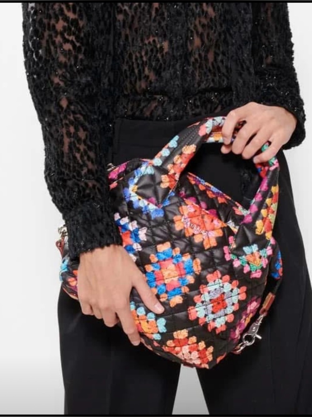 MZ Wallace Small Sutton Crochet 🧶 Print; New without tag - Picture 7 of 7